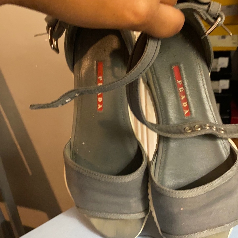 Prada sandals with a box size 7